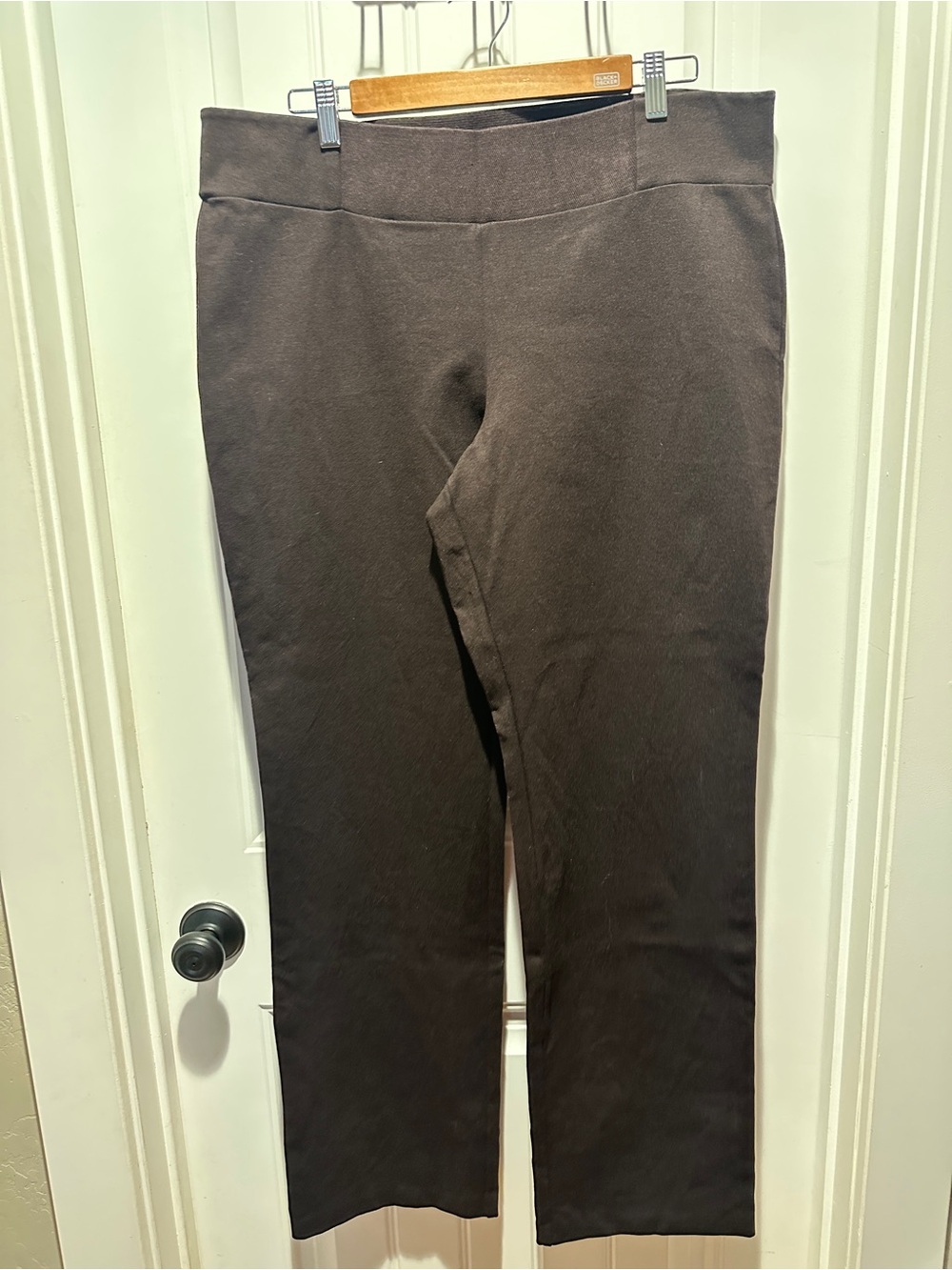 Eileen Fisher Stretch Ponte Pants in Dark Chocolate Brown size XL